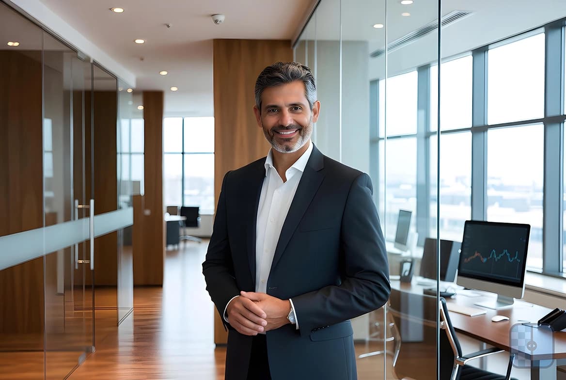 Business founders discussing company setup in Dubai