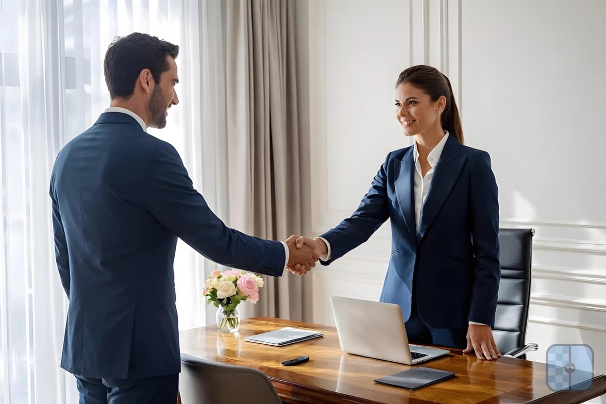 Advisors discussing UAE visa and residency planning